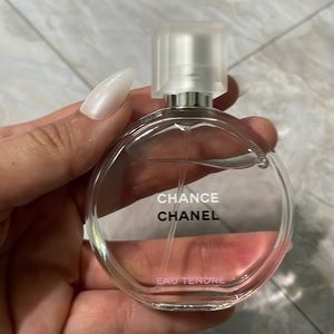 Nearly full 1.2 oz bottle of Chanel Chance Eau Tendre Eau du toilette